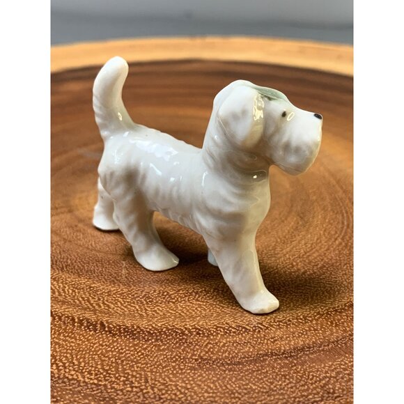 Vintage Japan Porcelain Terrier Dog Figurine 2" Collectible - Picture 2 of 8
